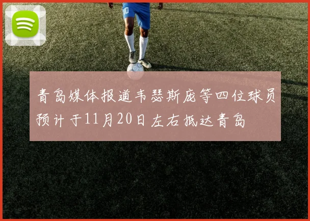 青岛媒体报道韦瑟斯庞等四位球员预计于11月20日左右抵达青岛
